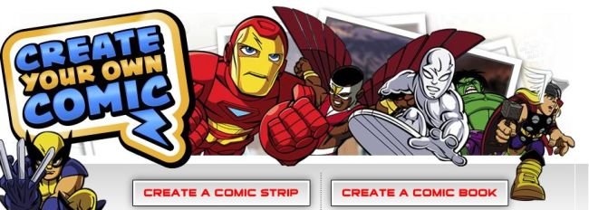 Crie sua história de super-heróis da Marvel