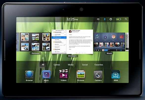 BlackBerry Playbook é o principal concorrente do iPad que não roda Android