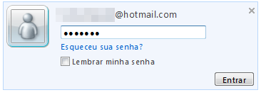 Login no msn