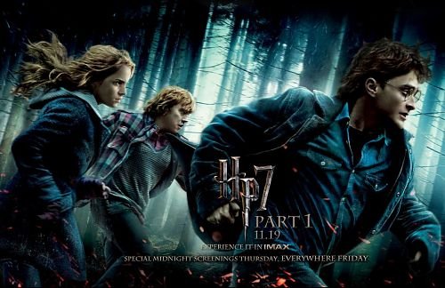 Cartaz da primeira parte de Harry Potter e as Relíquias da Morte