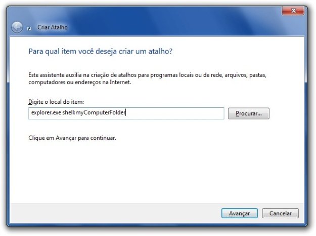 Como criar o atalho