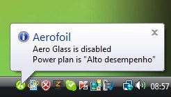 Desabilitando Aero Glass