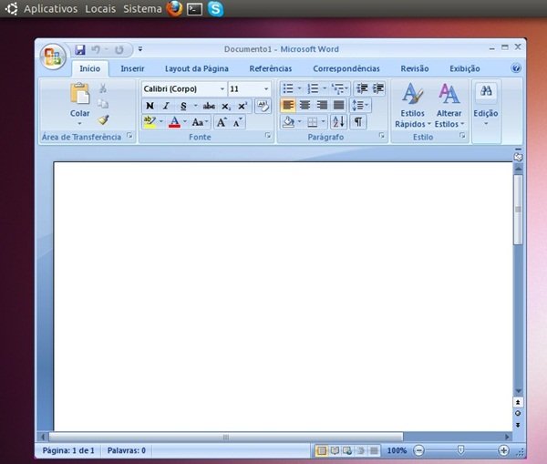 Pronto! Use o Office 2007 no Linux