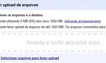 Google Docs agora permite realizar uploads arrastando arquivos para a tela