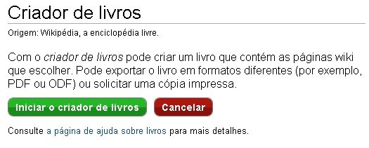 Abra o criador de livros