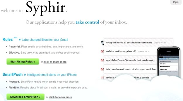 Syphir: os filtros do Gmail ainda melhores.