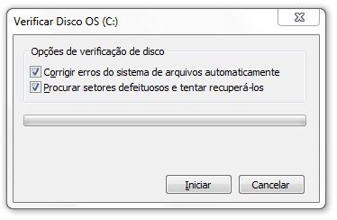 Opções de verificação