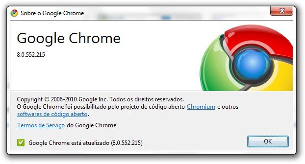 Versão final do Chrome 8