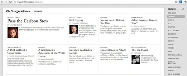 The New York Times, um dos poucos aplicativos adaptados para o Chrome OS