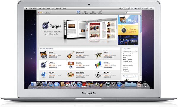 Mac App Store disponível em 6 de janeiro