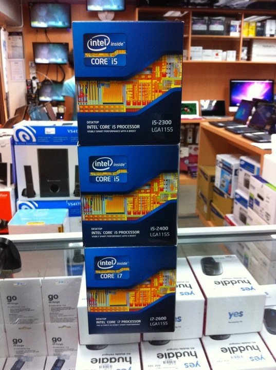 Processadores Intel Core i3, i5 e i7 com tecnologia Sandy Bridge nas prateleiras da Malásia