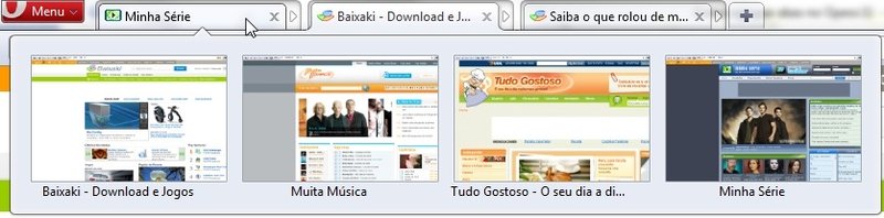 Como agrupar abas no Opera 11 
