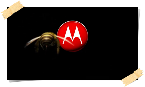 Nova logo da Motorola com abelha
