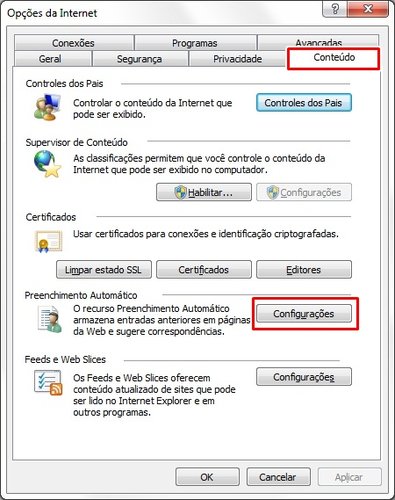 Como editar o recurso “Autocompletar” do Internet Explorer