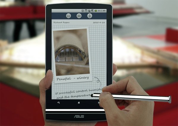 Media Note, aplicativo de anotações no ASUS Eee Pad MeMO