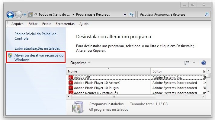 Desinstalando Windows Search