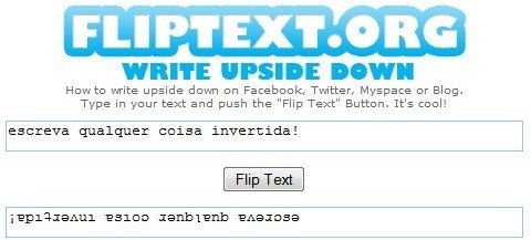 Fliptext: inverta seus textos facilmente.