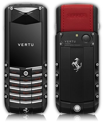 Mais um modelo Vertu com assinatura Ferrari.