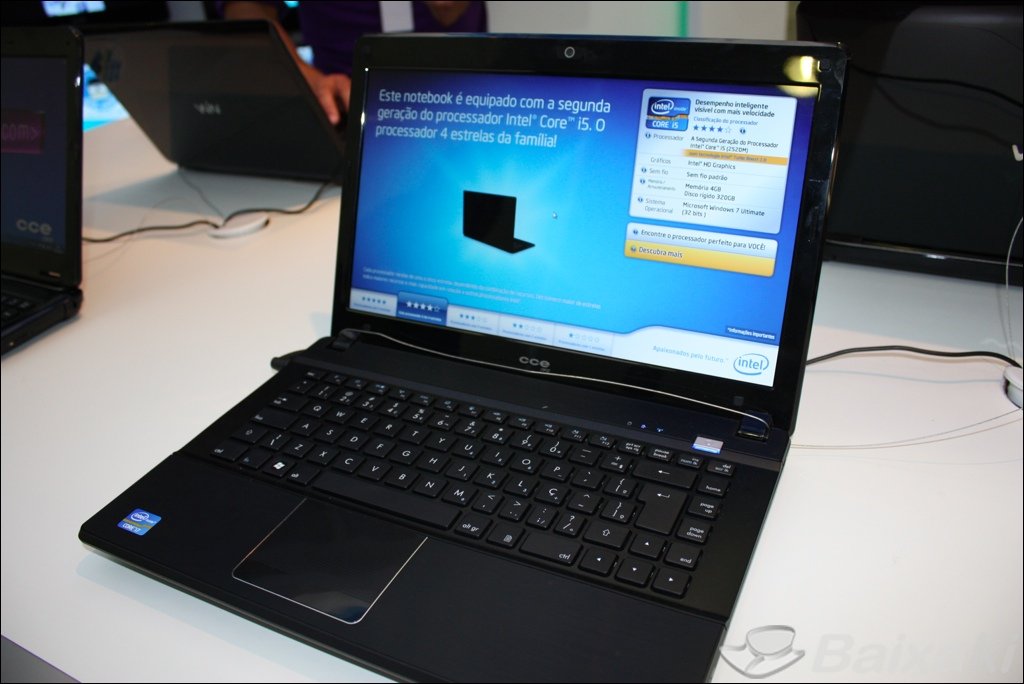 Notebook CCE equipado com o novo Intel Core iSeries