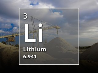 O lítio é utilizado em baterias e em produtos eletrônicos.