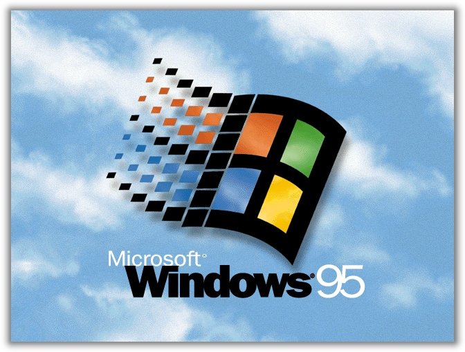 Os velhos tempos do Windows 95.