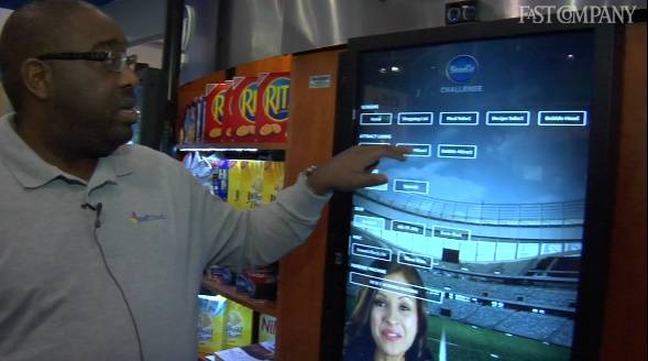 Touchscreen para visualizar o conteúdo