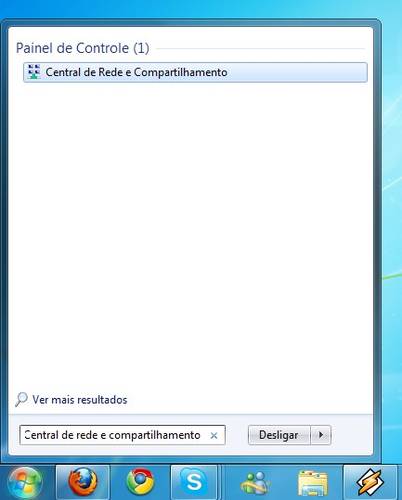 Central de rede e compartilhamento