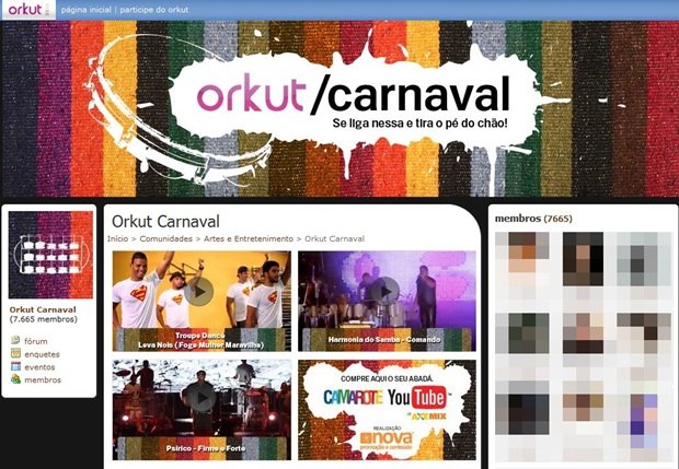 É festa no Orkut!