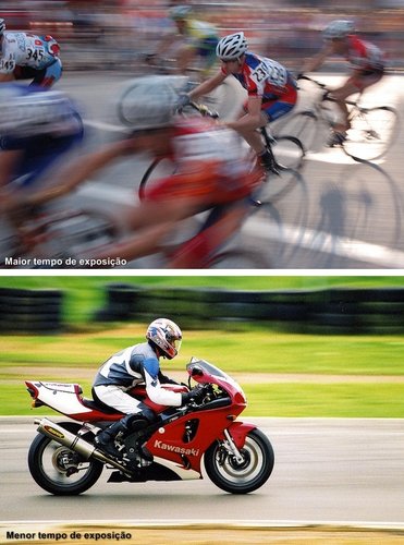 Diferenças no tempo de exposição