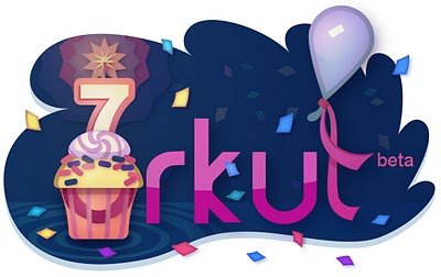 Logo de 7 anos do Orkut
