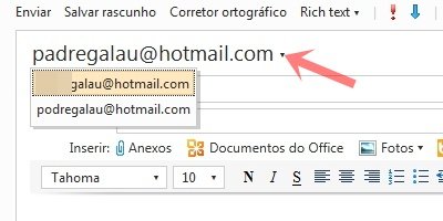 Para escrever emails com o endereço adicional.