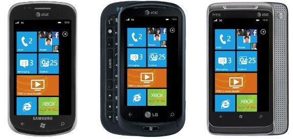 Aparelhos com Windows Phone 7