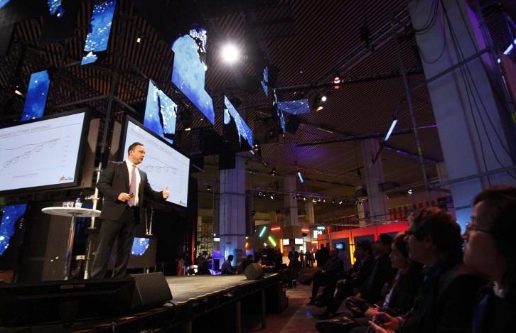 Conferência da Ericsson na MWC 2011, em Barcelona.