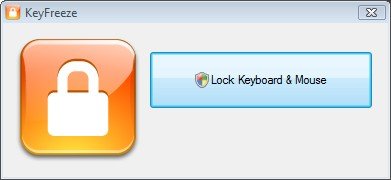 A tela única do Keyfreeze.