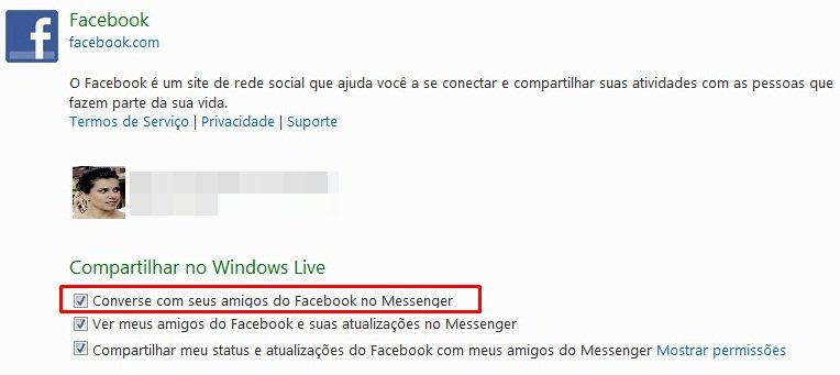 Habilite o chat do Facebook