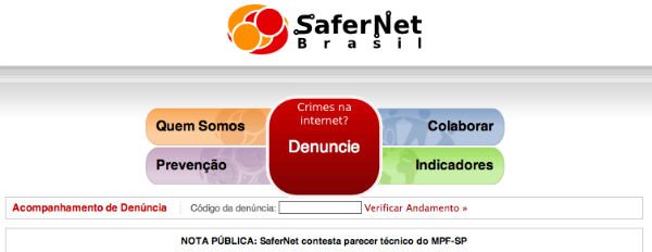SaferNet: local para denúncias na web