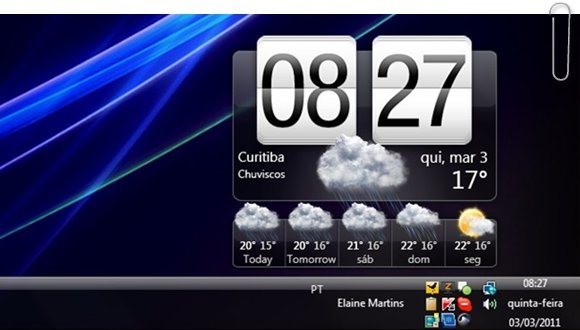 O HTC Home no Desktop