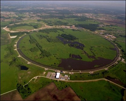 Vista aérea do Fermilab