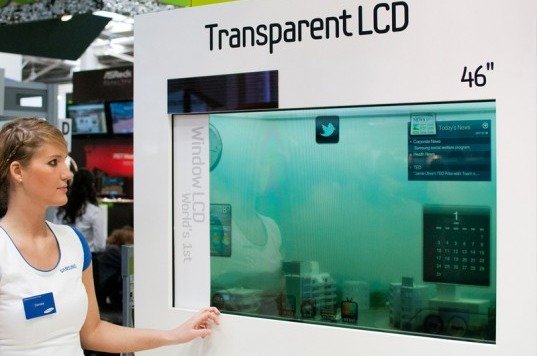 Telas transparente utilizam a iluminação ambiente como backlight