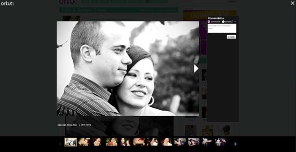 Novo visualizador de imagens do Orkut