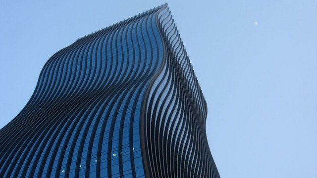 Arranha-céu ondulado em Seul